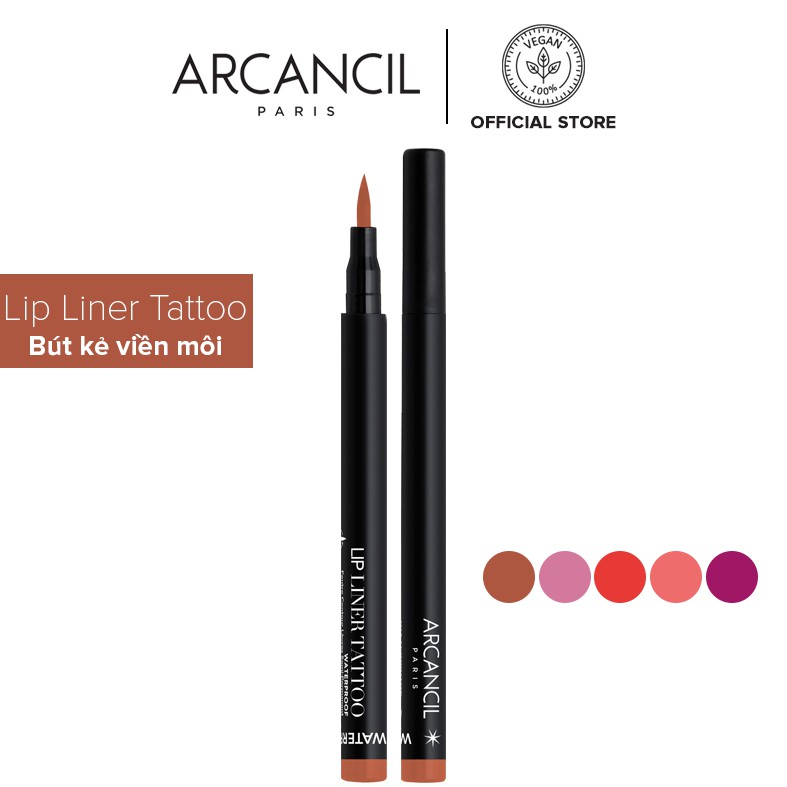 Bút kẻ viền môi Arcancil Lip Liner Tattoo Semi-permanent lip contour felt-tip 7.5ml