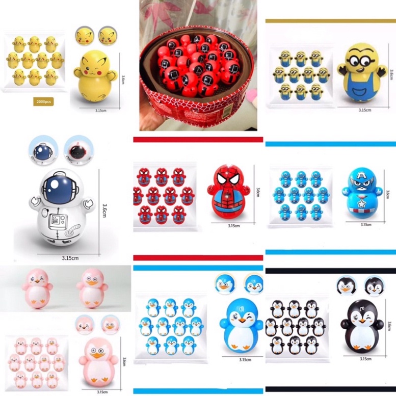 Lật đật mini, đồ chơi lật đật mini cho bé giải trí cute dễ thương