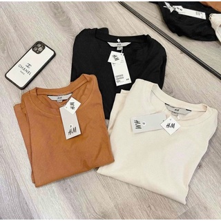 Áo len tăm cổ tròn co giãn basic