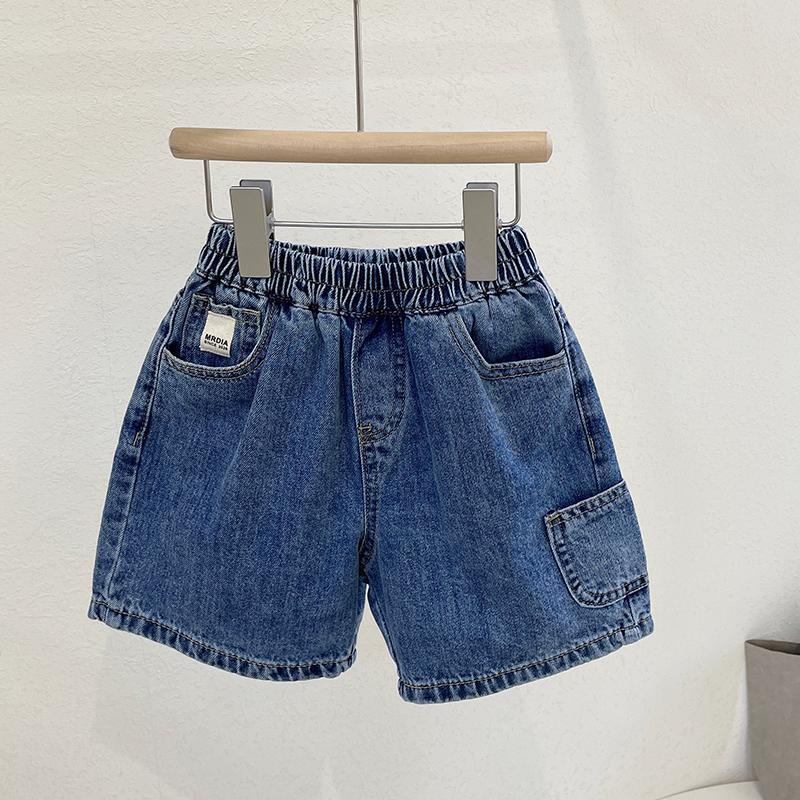 Quần Short Denim Kiểu Hàn Quốc Thời Trang Mùa Hè Cho Bé Trai Từ 3-7 Tuổi