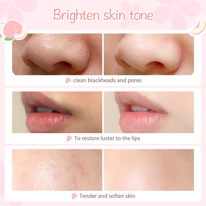 Tẩy da chết đào dành cho mặt Peach Exfoliating Scrub Laikou 90G Sena Beauty | BigBuy360 - bigbuy360.vn