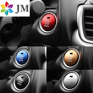 Mazda vòng đánh lửa kim sa lấp lánh một nút khởi động miếng dán trang trí mazda 3 cx5 động cơ khởi động bao miếng dán hợp kim nhôm mazda 2 mazda 3 mazda 6 cx3 cx5 cx9