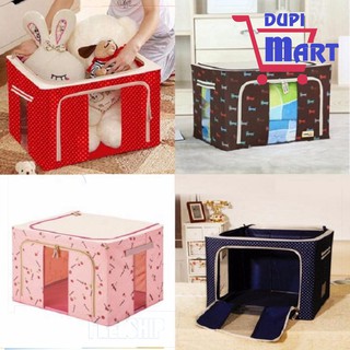 [TIỆN DỤNG] Hộp Vải đựng Quần áo Chăn màn Ga Gối Đa năng Khung Thép kim loại gấp xếp gọn Size Lớn