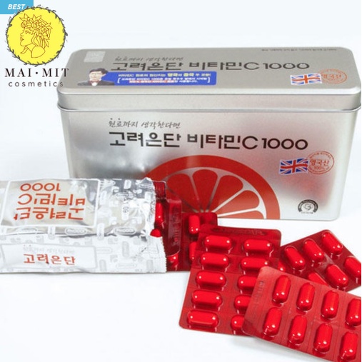 Viên Uống Vitamin C Eundan số 1 tại Hàn Quốc trắng da chống nắng, giảm rụng tóc, sản sinh Collagen trẻ hóa da