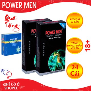 Bao cao su powermen cá ngựa bộ 24 bcs 52mm-2ca12fro3