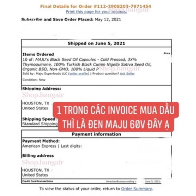 Viên uống dầu thì là đen hữu cơ ép lạnh Maju Black seed oil cold pressed organic 60v tốt cho sức khỏe da tóc móng của Mỹ