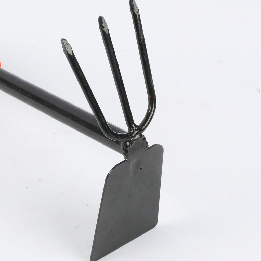 Dụng Cụ Làm Vườn Cuốc Đất Xới Gốc Cây + Cào Đất Mini 2 Trong 1 Dài 30cm