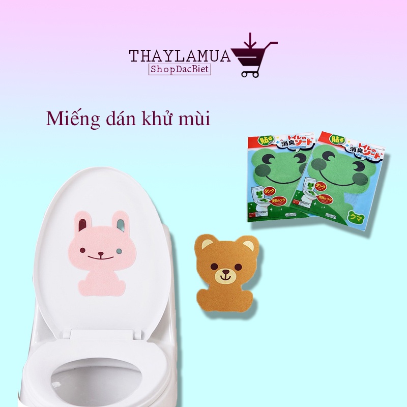 Miếng dán khử mùi nhà vệ sinh nhiều họa tiết giao ngẫu nhiên