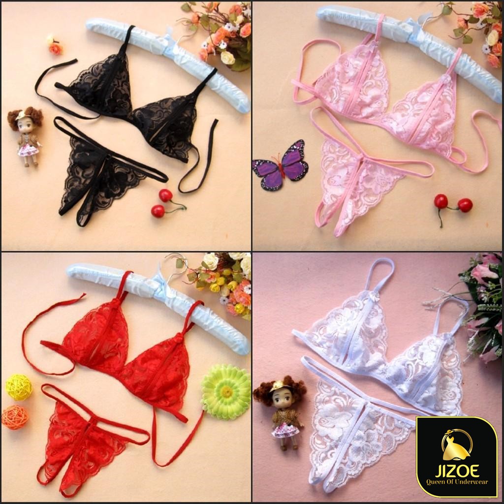 Bộ đồ lót lọt khe ren quyến rũ Sexy hở đáy nhiều màu giá rẻ BAL41