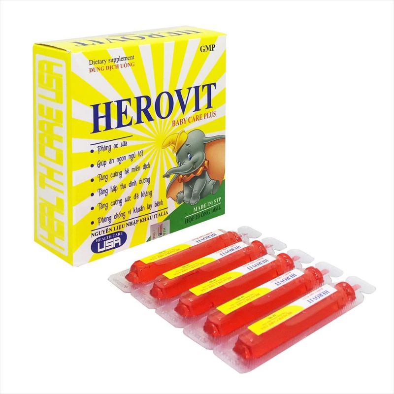 Herovit baby care giúp bé ăn ngon ngủ ngon phát triển toàn diện, nguyên liệu Italya