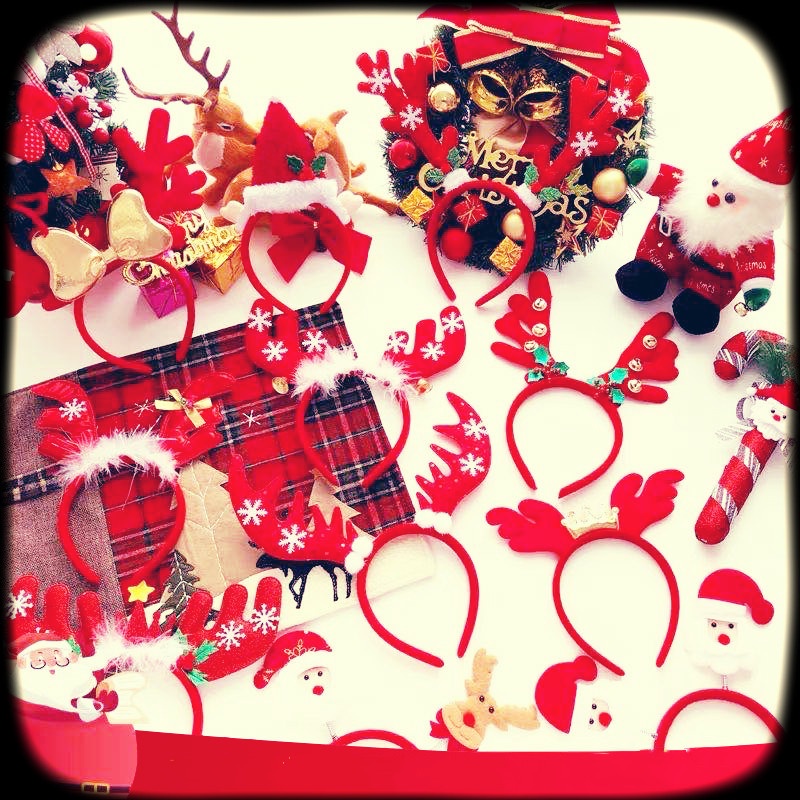 Băng đô cài tóc phong cách giáng sinh dễ thương