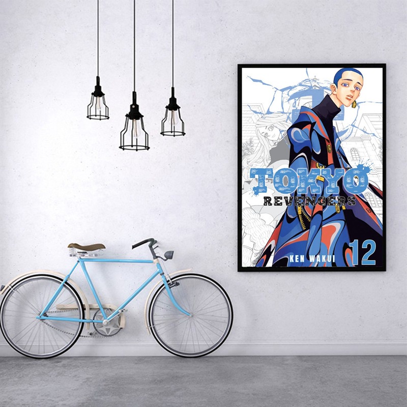 Tấm áp phích treo tường 21x29cm hình nhân vật anime tokyo revengers