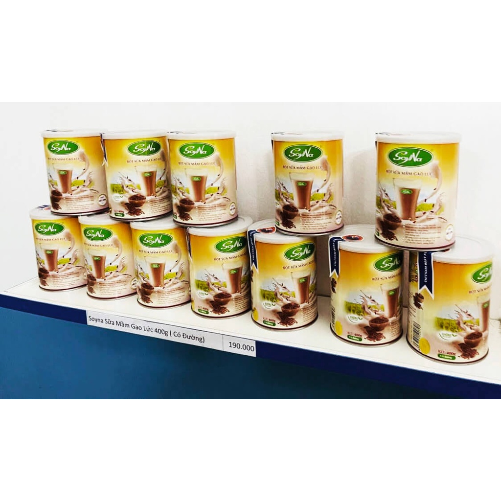 Bột sữa mầm Gạo Lứt SoyNa 400g chính hãng kèm quà tặng