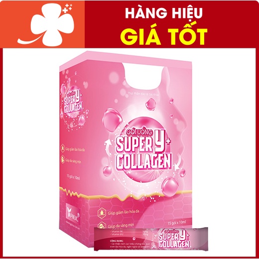 Gói Uống Super Collagen Y+- Giúp hỗ trợ làm chậm quá trình lão hóa da