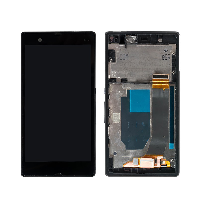 Đối với Sony Xperia Z L36H C6603 C6606 Màn hình LCD Màn hình cảm ứng lắp ráp với khung thay thế 100% được kiểm tra tốt