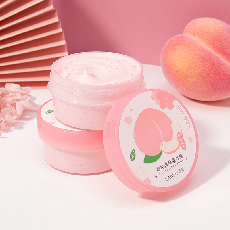 Tẩy da chết LAIKOU đào dành cho mặt Peach Exfoliating Scrub Laikou 90G