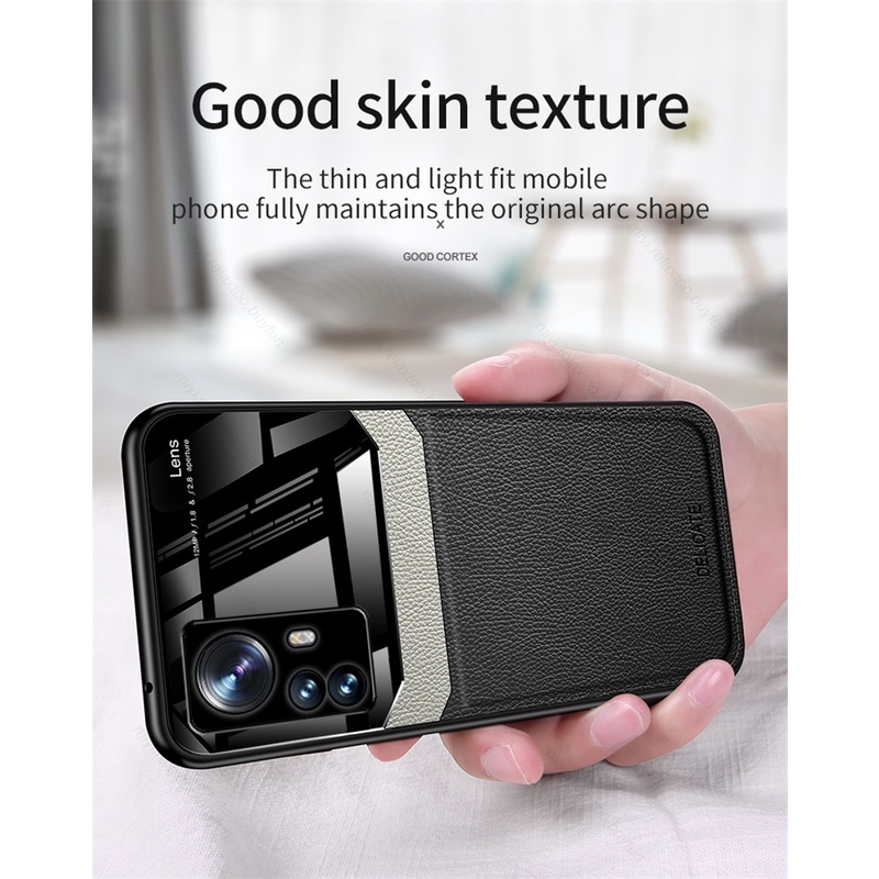 Ốp Điện Thoại Da Bóng Sang Trọng Chống Sốc Cho Xiaomi 12T Pro Xiomi Mi12T Mi 12 T Xiaomi12T Pro