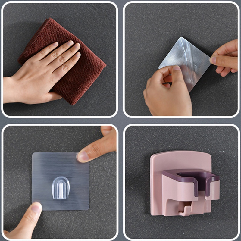 Giá đỡ máy sấy tóc gắn tường không cần khoan tiện dụng để sắp xếp cho nhà tắm