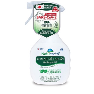 Chai Xịt Diệt Khuẩn Natuearth - Ức chế Virus SARS-CoV-2 (Chất lượng Nhật Bản)