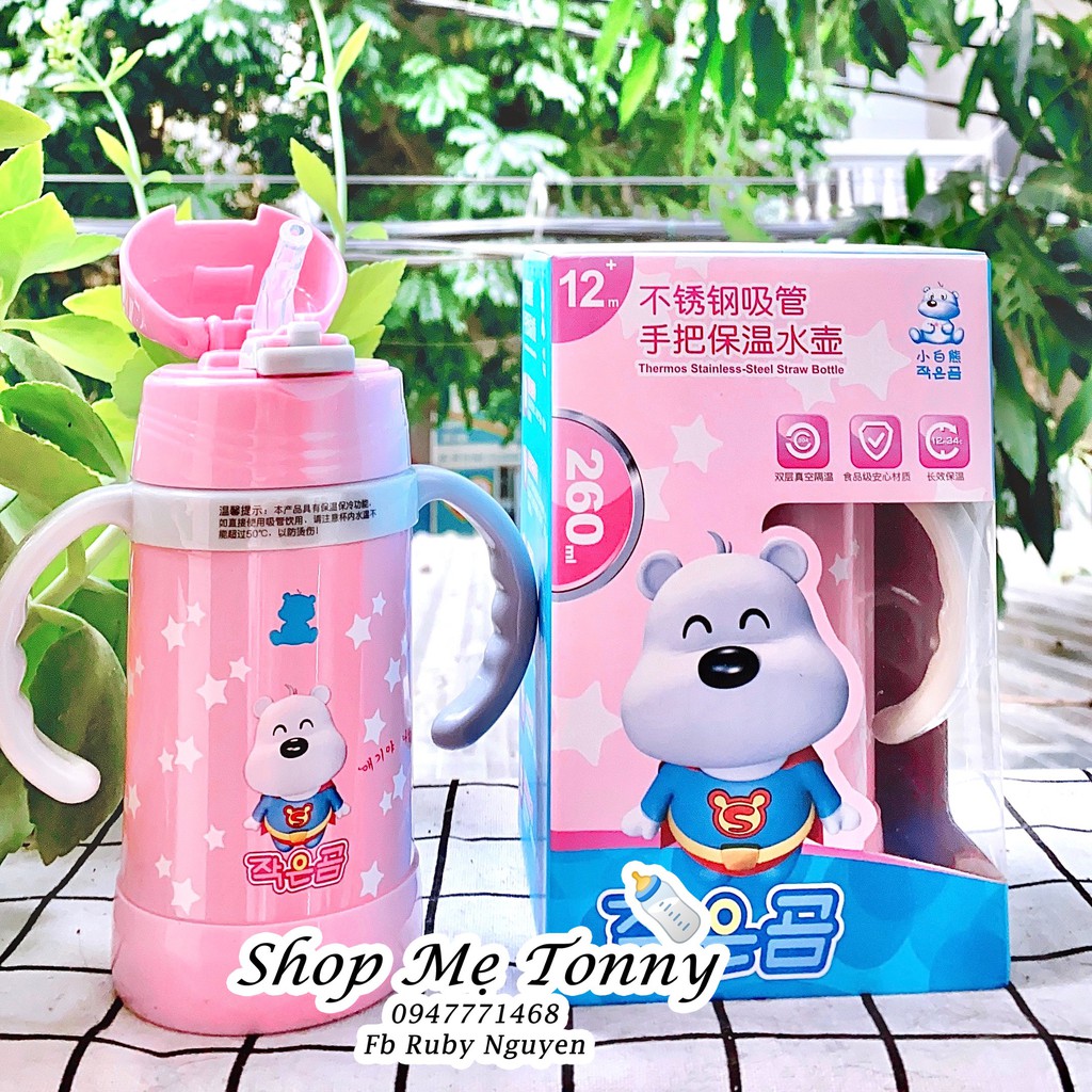 Bình hút giữ nhiệt Snowbear 260ml