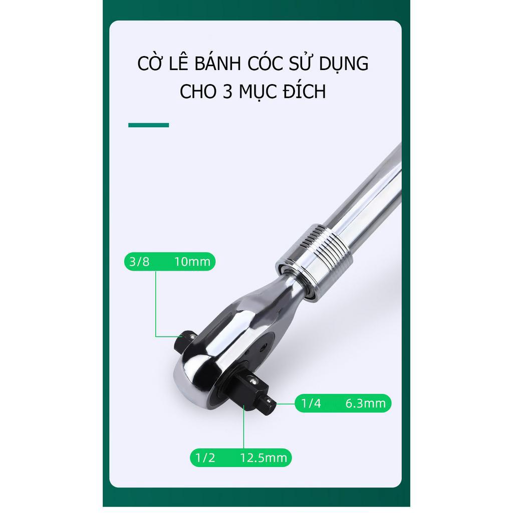 Cần xiết lực 2 chiều KÉO DÀI 5 CẤP ĐỘ - Một sản phẩm của Tuosen