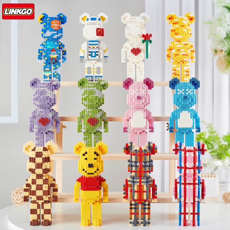 LEGO LẮP RÁP SIZE VỪA BEARBRICK BỘ ĐỒ CHƠI LẮP RÁP 3D