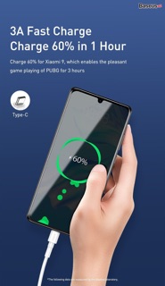Cáp sạc nhanh, siêu bền Baseus Mini White dùng cho Smartphone/ Tablet Type C/ Lightning/ Micro