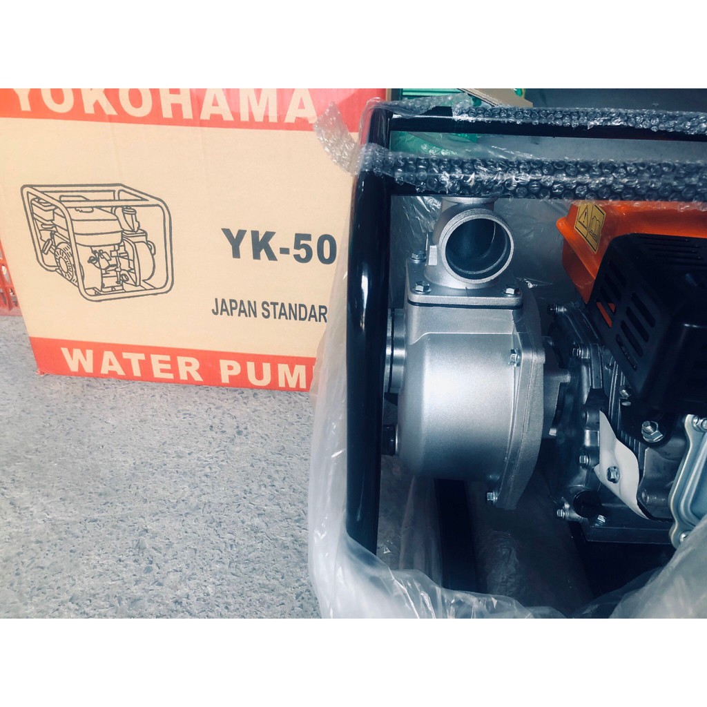 Động cơ máy bơm nước chạy xăng YOKOHAMA YK-50 / YK-80 công suất 6.5HP 50mm / 80mm