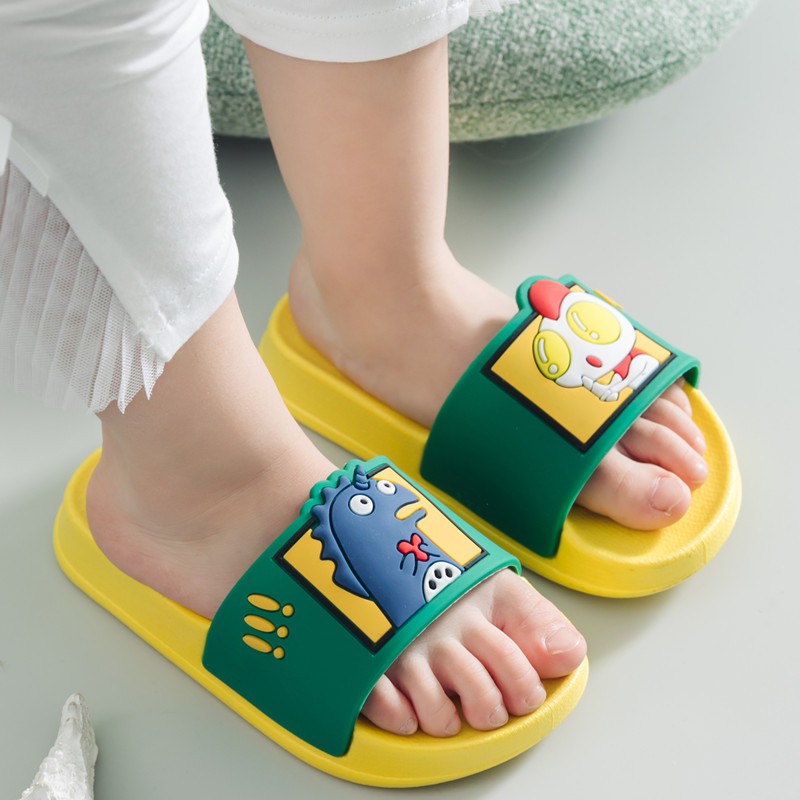 Mới Dép Sandal Chống Trượt Hình Quái Vật Hoạt Hình Cho Bé