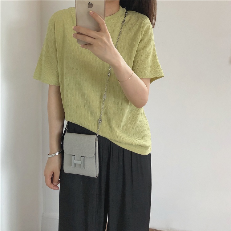 Áo Thun Dáng Rộng Màu Sắc Thời Trang Mùa Hè Cho Nữ