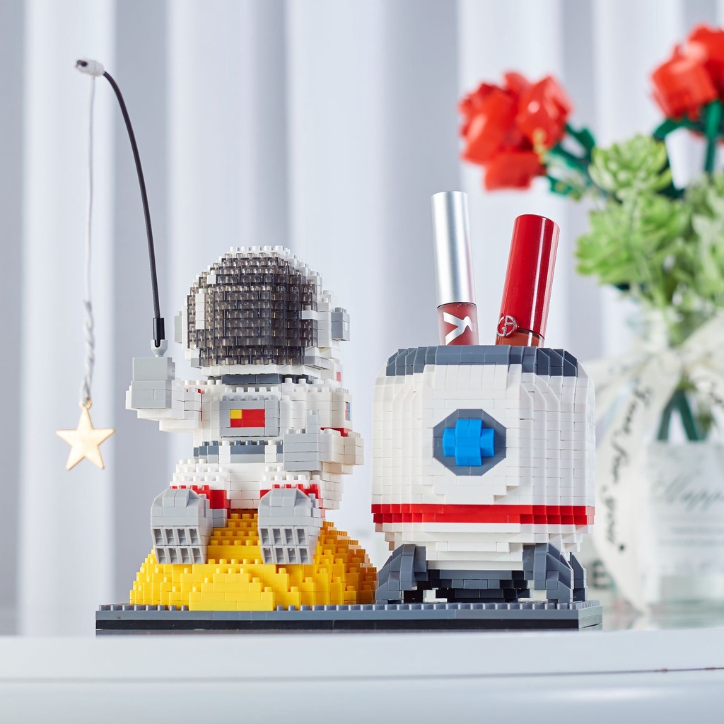 Bộ đồ chơi lắp ghép Phi hành gia ban nhạc tổng hợp - Mô hình 3D BALODY Nanoblock