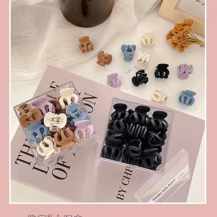 Set 8  Kẹp Tóc Màu Trơn Đáng Yêu Xinh Xắn Phong Cách Hàn Quốc Cho Các Bạn Nữ