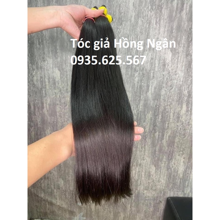 Chuyên tóc thật nối hàng loại 1 .Chất tóc bóng mượt , đều đuôi. Độ dài 30p-70p
