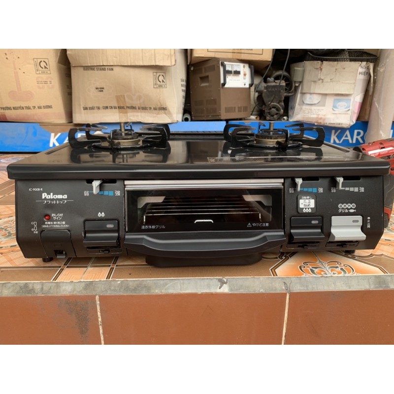 💥💥BẾP GAS THÔNG MINH PALOMA NỘI ĐỊA NHẬT  - model: IC-9000B-R(có nút tắt cảm biến) - New: 88% - Date