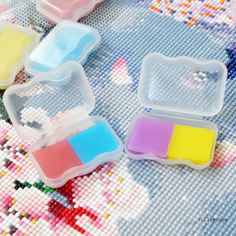 Set 12 Thỏi Sáp Làm Tranh Đính Đá Thủ Công Nhiều Màu Sắc