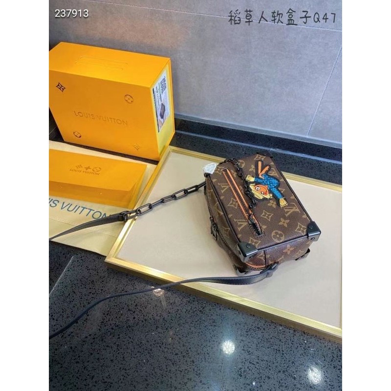 Túi đeo chéo dạng hộp LV cao cấp