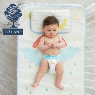 Chiếu điều hoà musslin tre +tặng gối thảo dược
