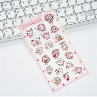 (Q22) Set 6 nhãn dán sticker Dâu Xinh