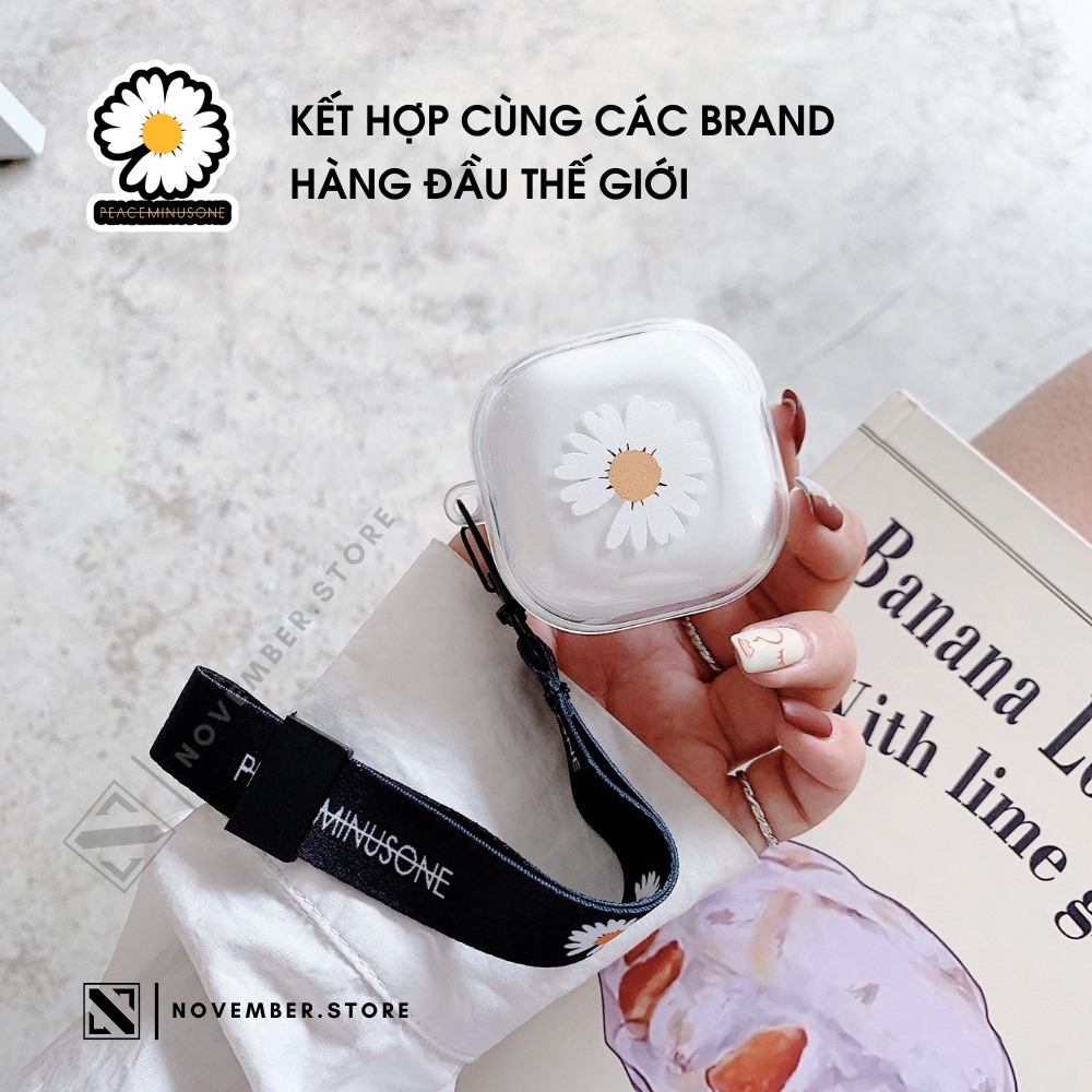 Ốp case dẻo trong suốt có in hình cho Samsung Galaxy Buds2 Pro / Buds 2 / Buds FE / Buds Pro / Buds Live - Tặng kèm móc