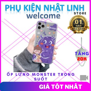 Ốp iphone - Ốp lưng monster trong suốt 5/5s/6/6s/6plus/6s plus/7/8/7plus/8plus/x/xs/xs max/11/11pro max-Phụ Kiện Nhật Li