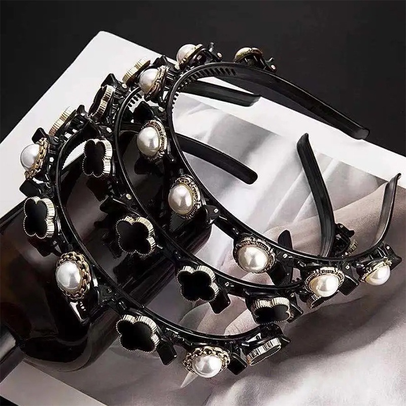 Băng đô nhiều lớp đính đá thời trang Hàn Quốc