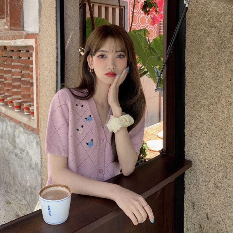 Áo Thun Ngắn Tay Đan Len Cho Nữ JL-TX-288