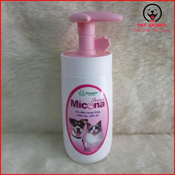 Sữa tắm MICONA trị viêm da viêm nang lông cho chó mèo