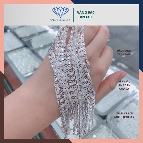 Dây chuyền ép dẹt cho bé - chuẩn bạc ta không xuống màu - Anchi jewelry