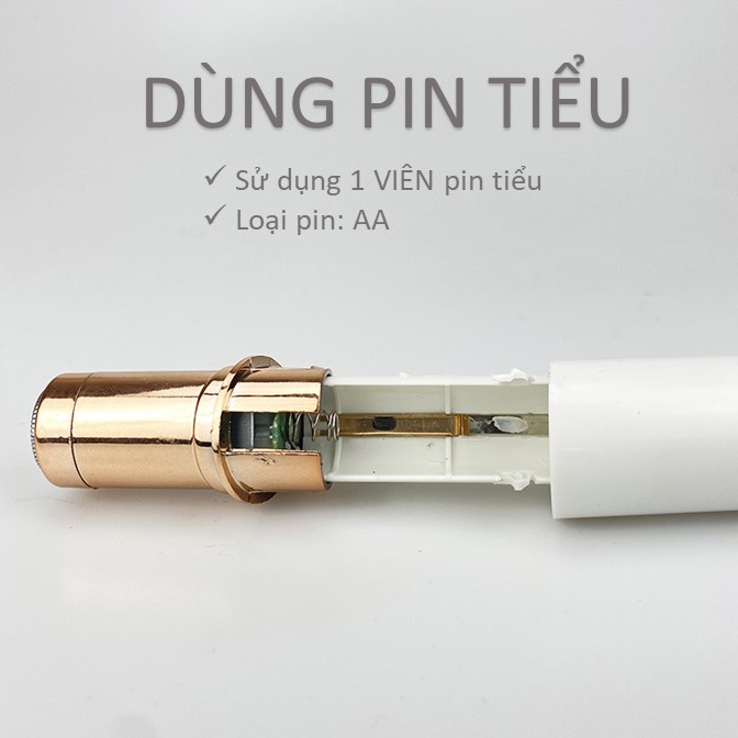 Máy cạo lông mini thiết kế hình thỏi son tiện dụng mang đi du lịch