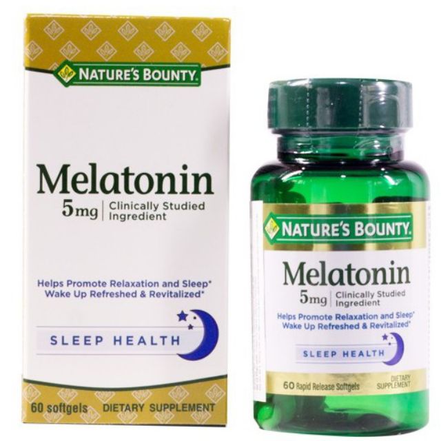 Thực Phẩm Bảo Vệ Sức Khỏe Giúp Điều Hòa Giấc Ngủ, Giảm Căng Thẳng Nature's Bounty Melatonin Hộp 60 viên - 0305282 | BigBuy360 - bigbuy360.vn