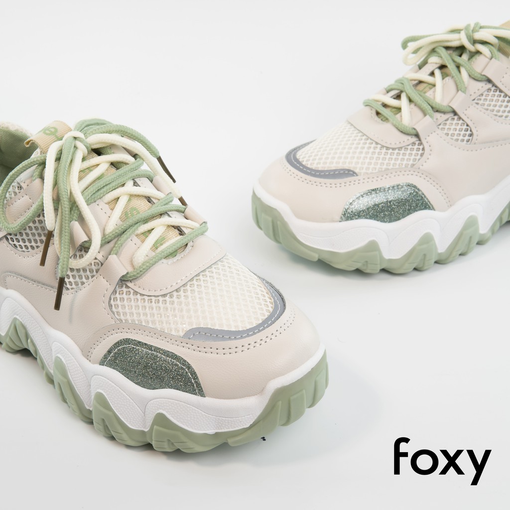 Giày Sneaker Nữ FOXY Tăng Chiều Cao 3 Cm Phong Cách Ulzzang Hàn Quốc - FOX013