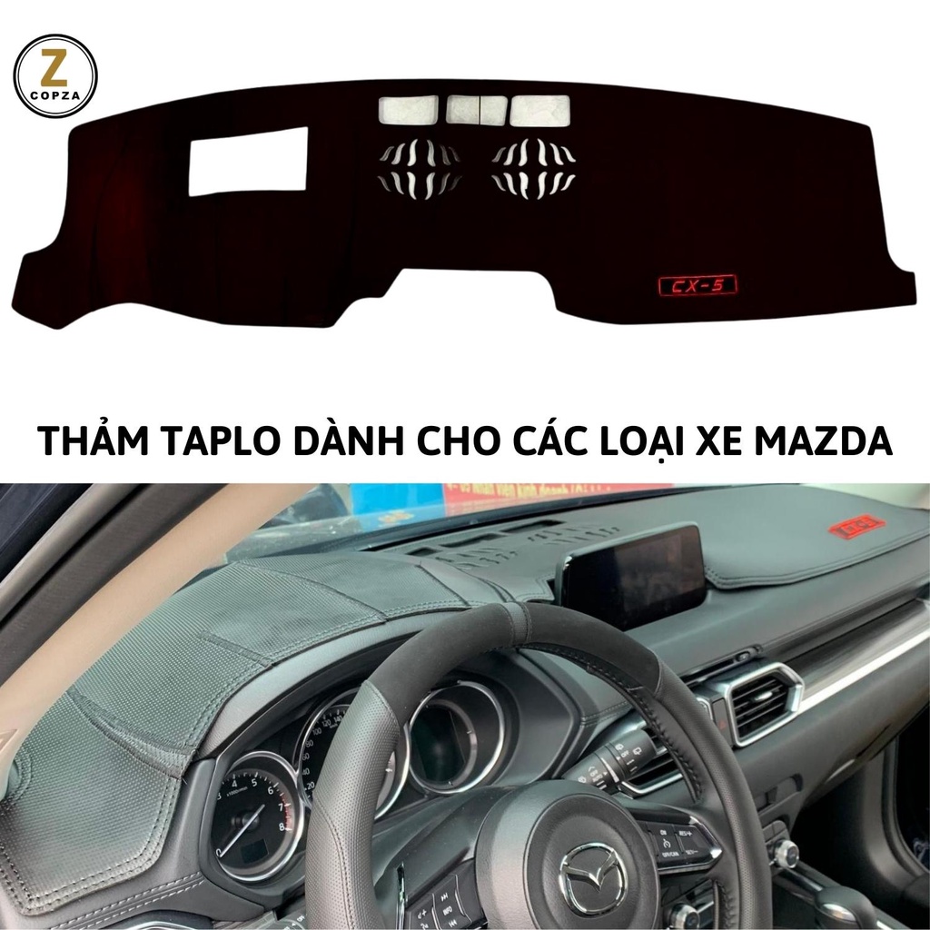 Thảm Taplo COPZA Dành Cho Xe Mazda CX3 CX5 CX8 BT50 Mazda 2 Mazda 3 Mazda 6 Che Nắng Chống Nóng Bảo Vệ Bề Mặt Taplo Xe