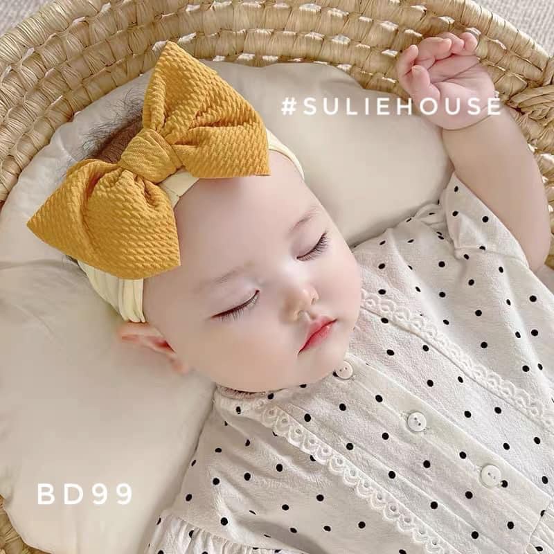 Băng đô turban nơ bản rộng - BD99
