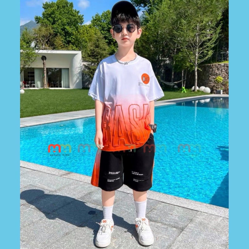 Bộ đồ bé trai hiphop thun cotton cao cấp co dãn thoải mái size nhí đại cồ cho bé 9kg đến 55kg
